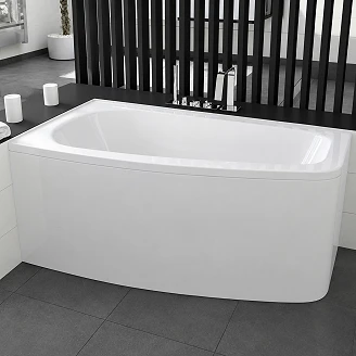 Badekar <strong>Rainfall</strong>  Hvit Blank Venstre 150 cm (Uten Panel & Avløp)