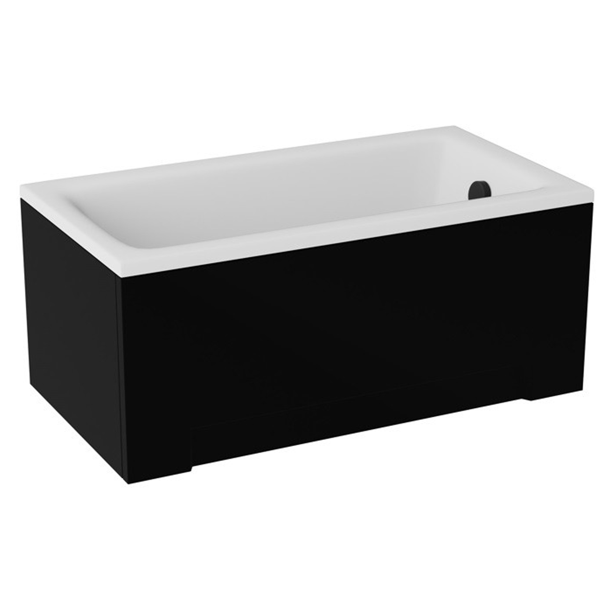 Paneler til Badekar Suprema Svart Matt 120 cm