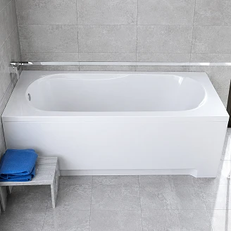 Badekar <strong>Limone</strong>  Hvit Blank 180 cm (Uten Panel & Avløp)