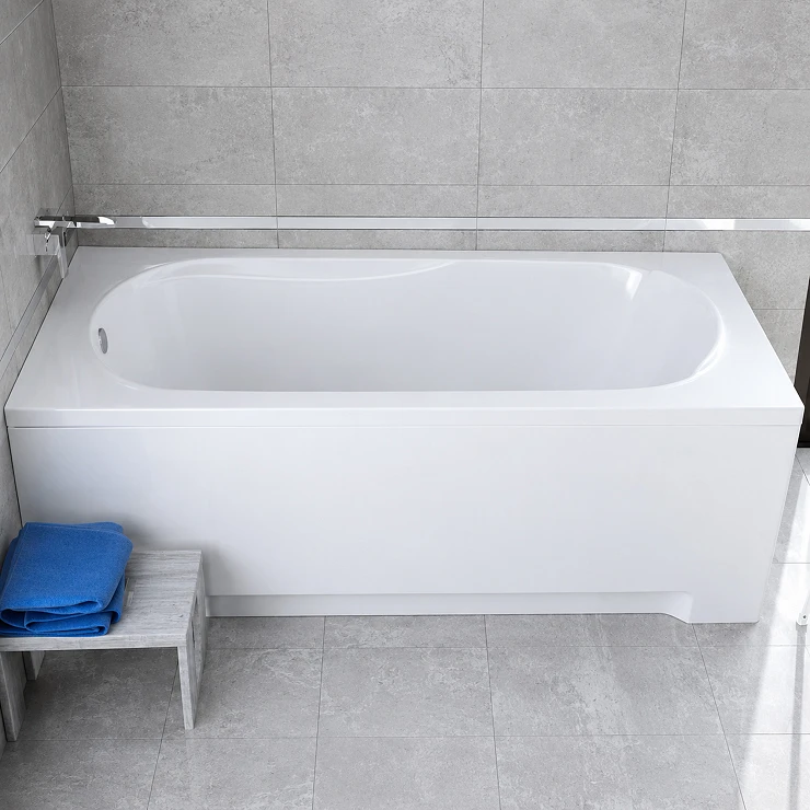 Badekar Limone Hvit Blank 180 cm (Uten Panel & Avløp)