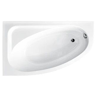 Badekar <strong>Ponte</strong>  Hvit Blank 150 cm Venstre (Uten Panel & Avløp)