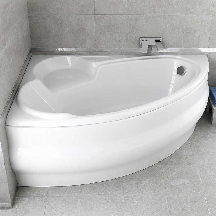 Badekar Veria Hvit Blank 170 cm Venstre (Uten Panel & Avløp)