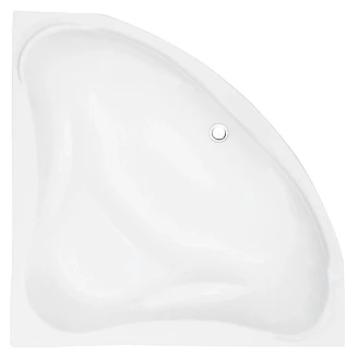 Hjørnebadekar <strong>Sitia</strong>  Hvit Blank 134 cm (Uten Panel & Avløp)