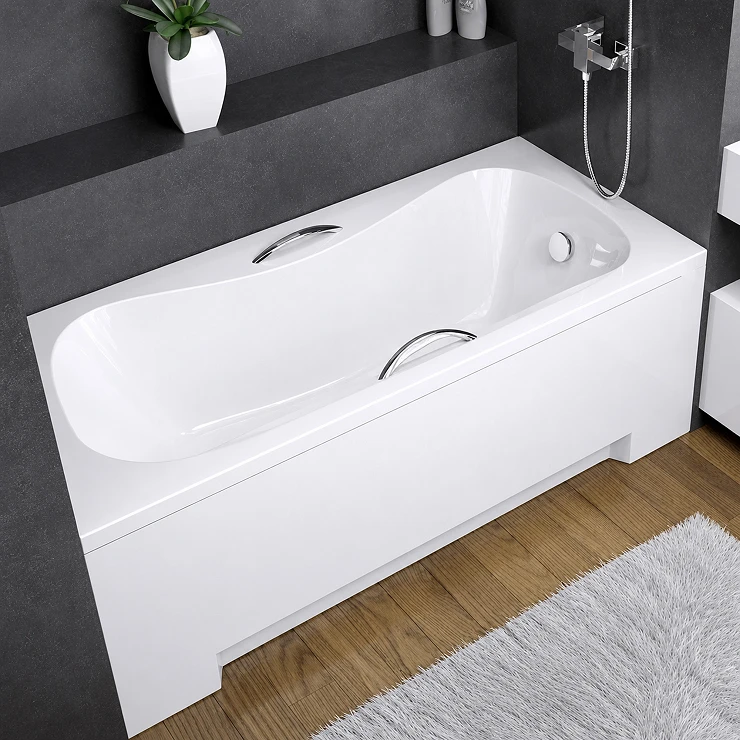 Badekar Mexico Plus Hvit Blank 140 cm (Uten Panel & Avløp)