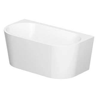 Veggnært Badekar <strong>Corselle</strong>  Hvit Blank 150 cm med Krom Click-Clack Bunnventil