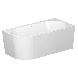 Veggnært Badekar <strong>Corselle</strong>  Hvit Blank 170 cm Høyre med Krom Click-Clack Bunnventil