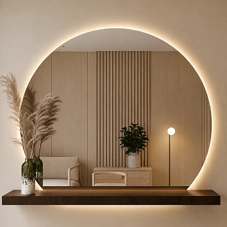 Speil <strong>Miraggio</strong>  100x90 cm med Backlit