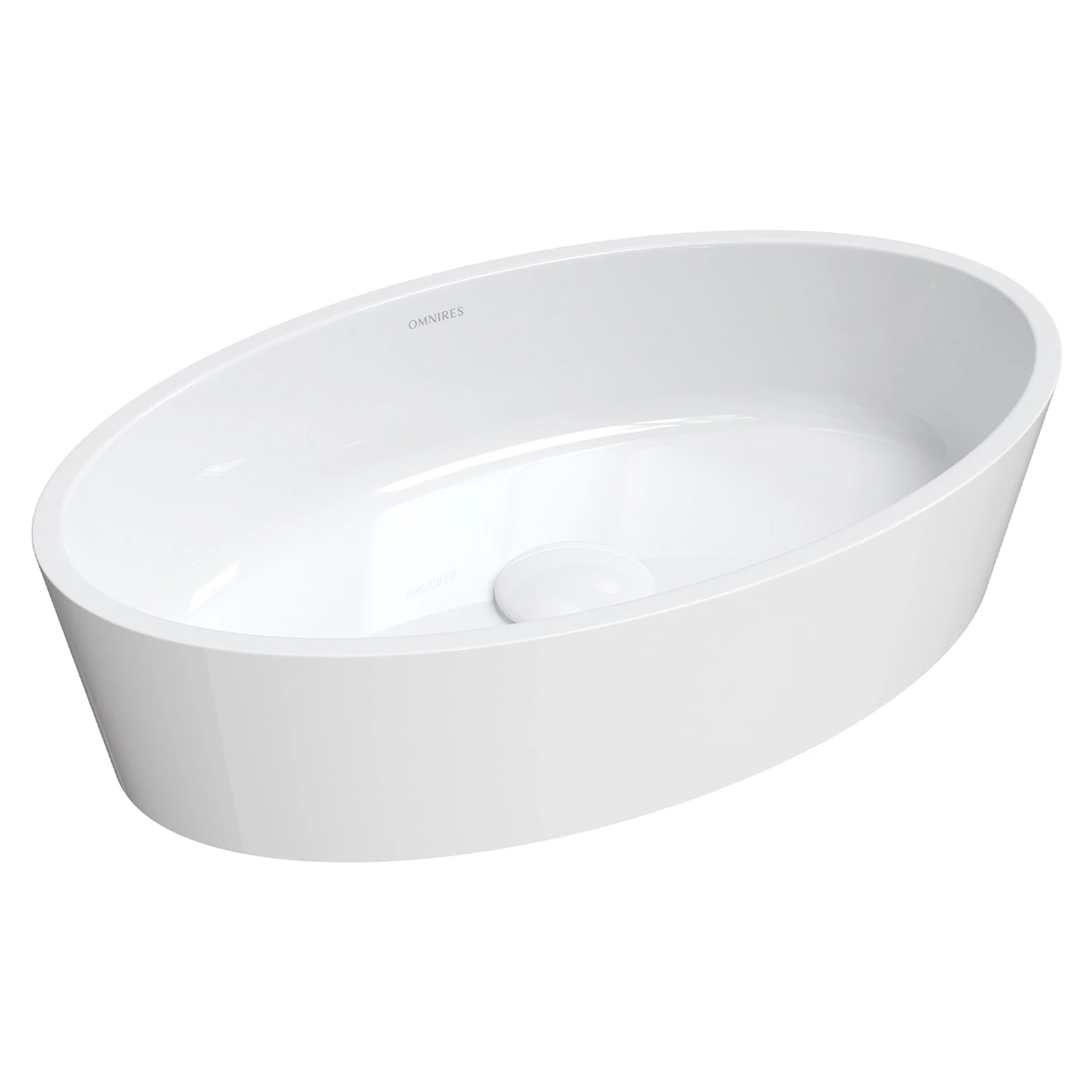 Omnires Servant Bari M+ Hvit Blank 50x30 cm