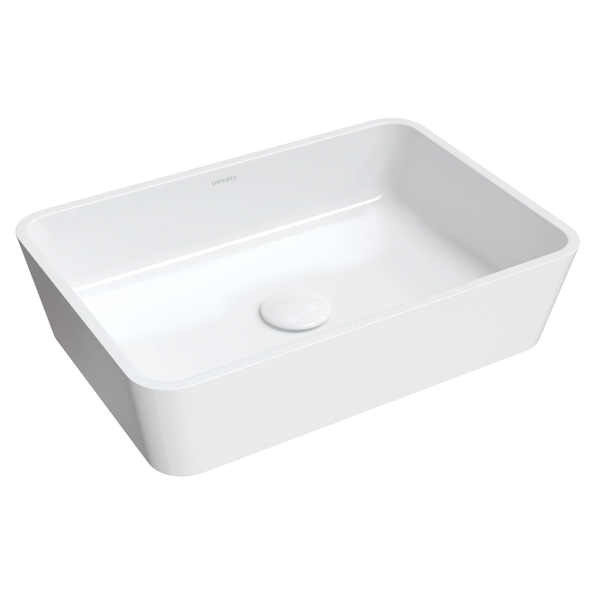 Omnires Servant Parma M+ Hvit Blank 50x35 cm