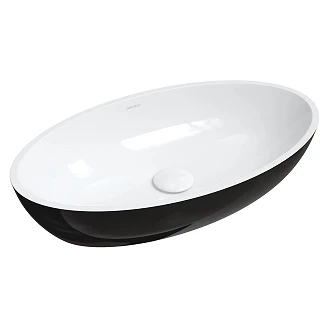 Omnires Servant <strong>Siena M+</strong>  Hvit-Svart Blank 60x35 cm