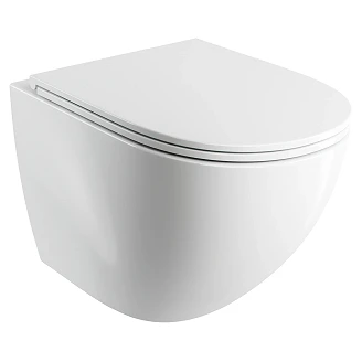 Omnires Vegghengt toalett <strong>Ottawa Comfort</strong>  Hvit Blank med SILENT POWER™ Vortexspyling