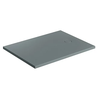 Omnires Sklisikkert komposittdusjkar <strong>Aquarock M+</strong>  80x100 cm Askgrå Matt