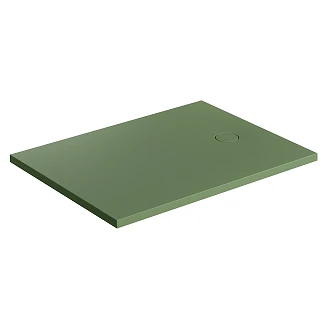 Omnires Sklisikkert komposittdusjkar <strong>Aquarock M+</strong>  80x100 cm Oliven Matt