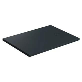 Omnires Sklisikkert komposittdusjkar <strong>Aquarock M+</strong>  80x120 cm Svart Lava Matt