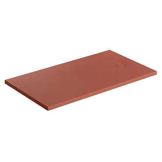 Omnires Sklisikkert komposittdusjkar <strong>Aquarock M+</strong>  80x160 cm Terrakotta Matt