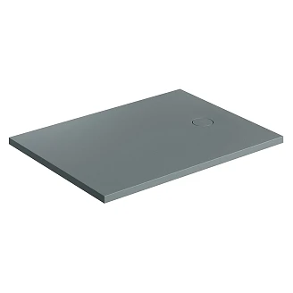 Omnires Sklisikkert komposittdusjkar <strong>Aquarock M+</strong>  90x100 cm Askgrå Matt