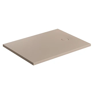 Omnires Sklisikkert komposittdusjkar <strong>Aquarock M+</strong>  90x100 cm Beige Matt