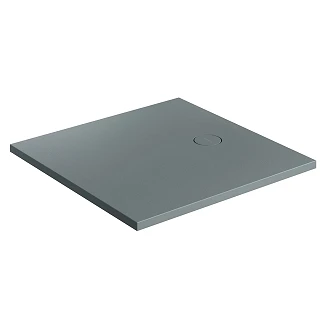 Omnires Sklisikkert komposittdusjkar <strong>Aquarock M+</strong>  90x90 cm Askgrå Matt