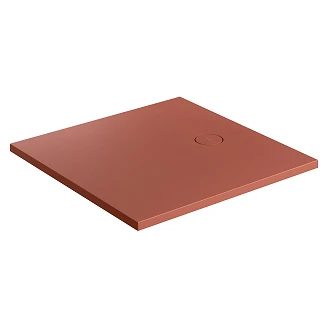 Omnires Sklisikkert komposittdusjkar <strong>Aquarock M+</strong>  90x90 cm Terrakotta Matt