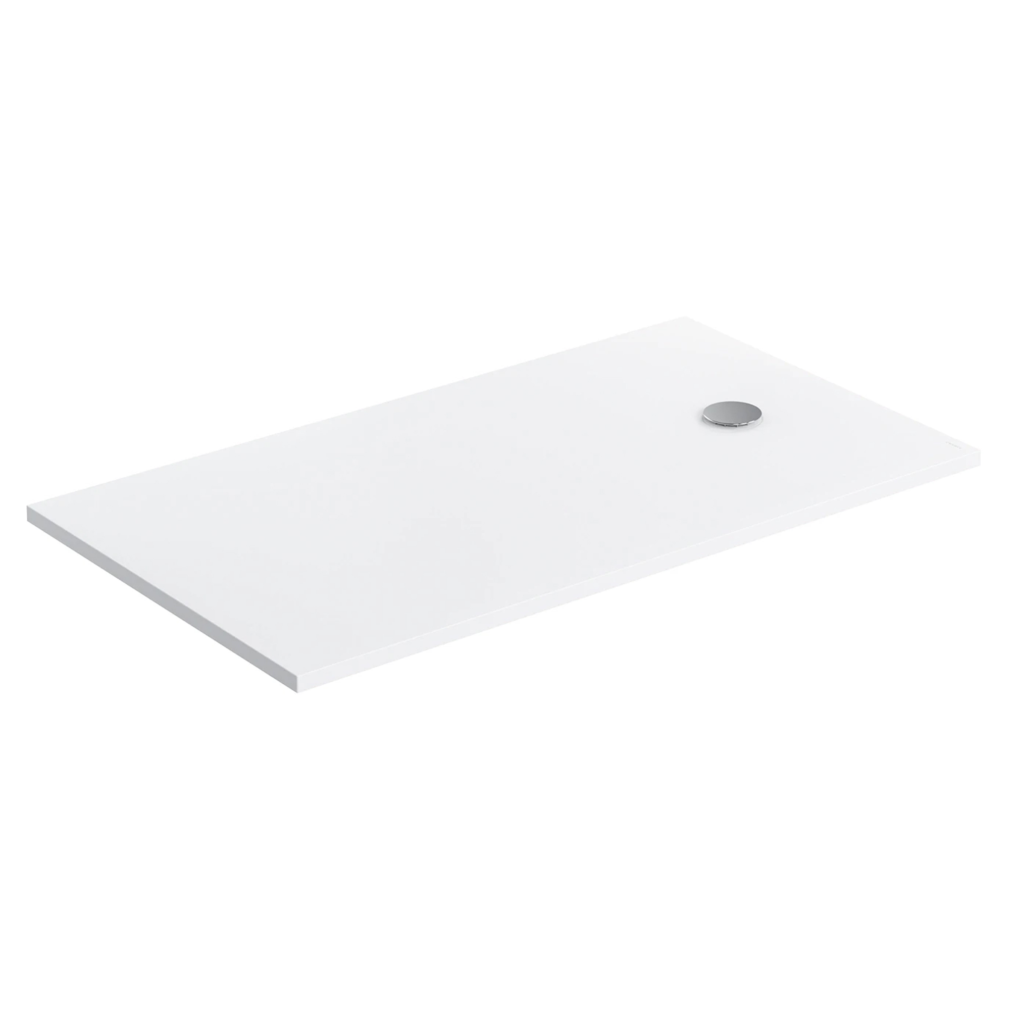 Omnires Sklisikkert komposittdusjkar Aquapure M+ 80x160 cm Hvit Matt