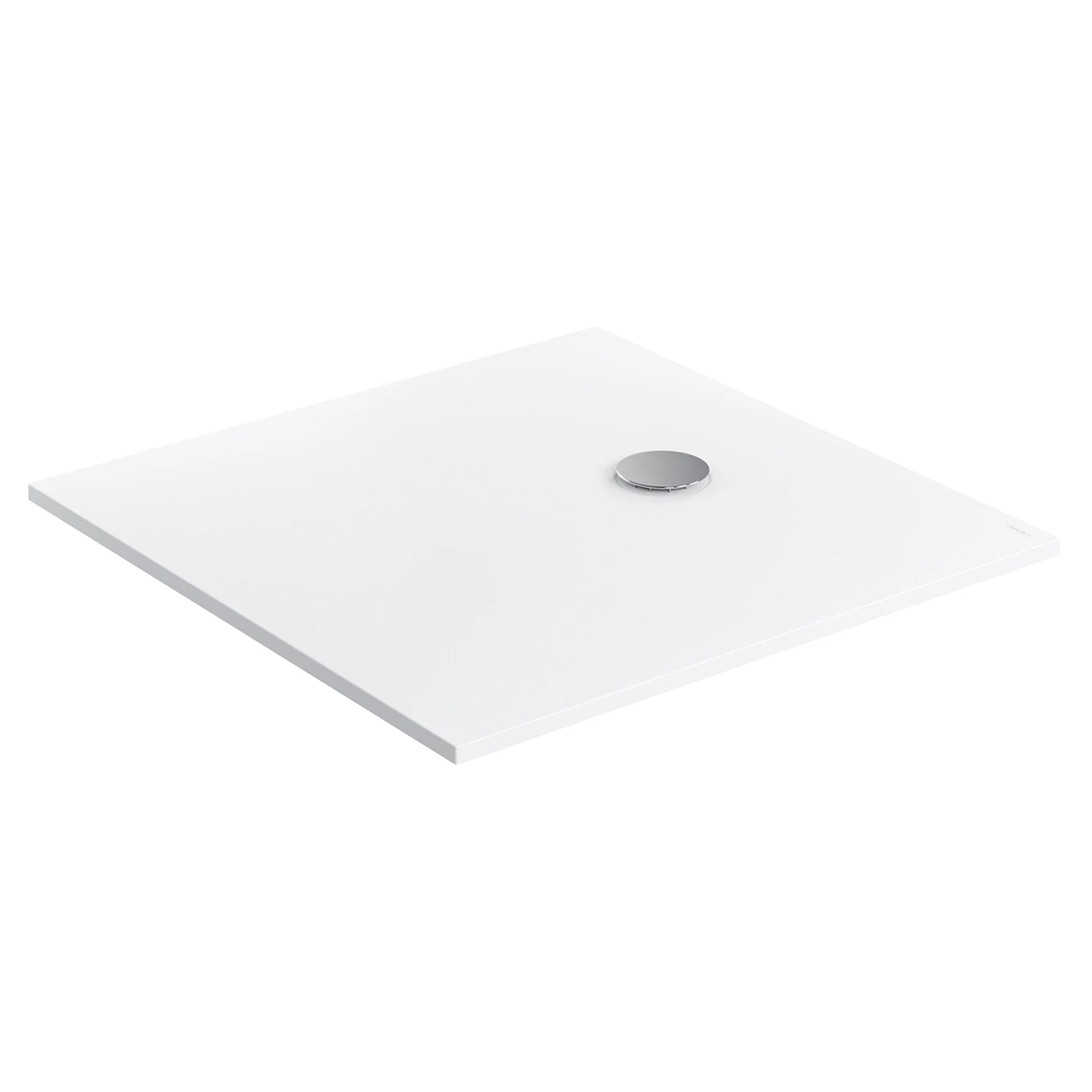Omnires Sklisikkert komposittdusjkar Aquapure M+ 90x90 cm Hvit Matt