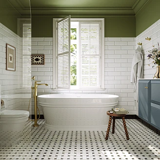 Badekar <strong>Kensington</strong>  Hvit Blank 160x79 cm
