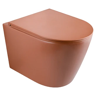Vegghengt Toalett <strong>Mila</strong>  Terrakotta Matt