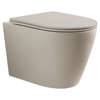 Vegghengt Toalett <strong>Mila</strong>  Beige Matt