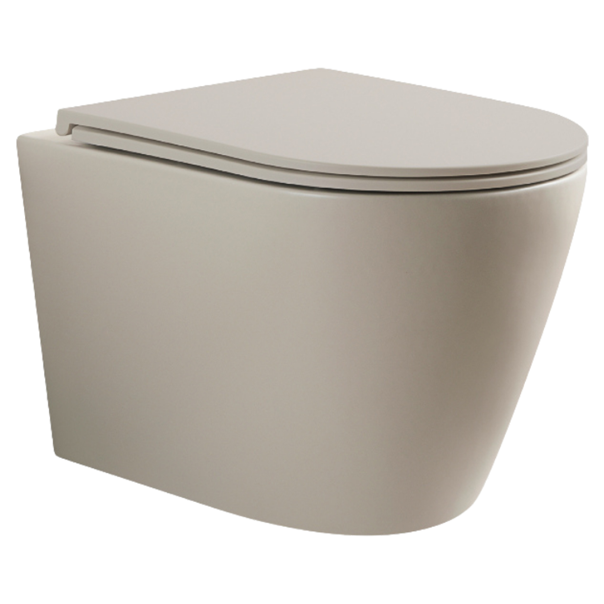 Vegghengt Toalett Mila Beige Matt