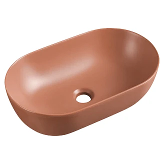 Ovalt Servant <strong>Mila</strong>  Terrakotta Matt 50x30 cm