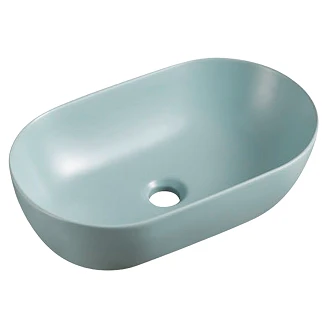 Ovalt Servant <strong>Mila</strong>  Turkis Matt 50x30 cm