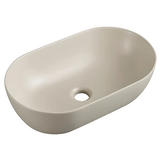 Ovalt Servant <strong>Mila</strong>  Beige Matt 50x30 cm