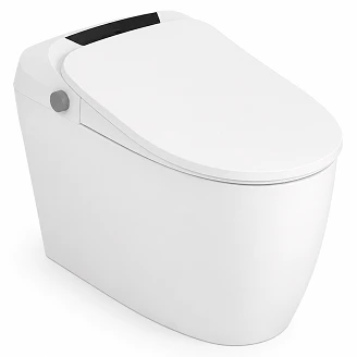 Gulvstående Dusjtoalett <strong>Sensio</strong>  Hvit Blank