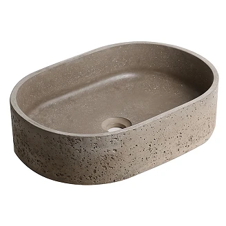 Sement Servant <strong>Gresta</strong>  Oval Grå Matt 51x36 cm