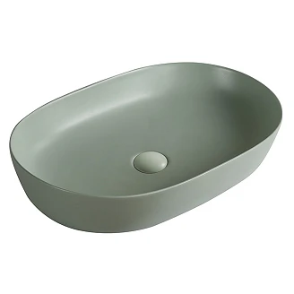 Servant <strong>Orvieto</strong>  Oval Grønn Matt 61x41 cm