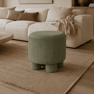 Sittepuff <strong>Pundi</strong>  Olivengrønn Ø40 cm