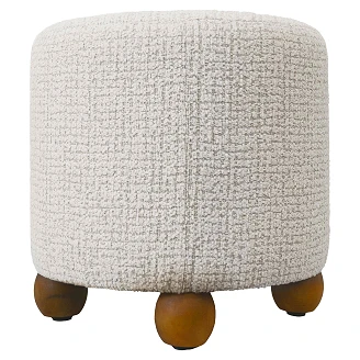 Sittepuff <strong>Vrelo</strong>  Beige, Eik Ø38 cm