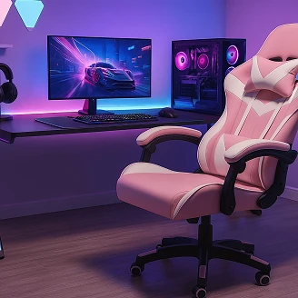 Gamingstol <strong>Skenvo</strong>  Rosa