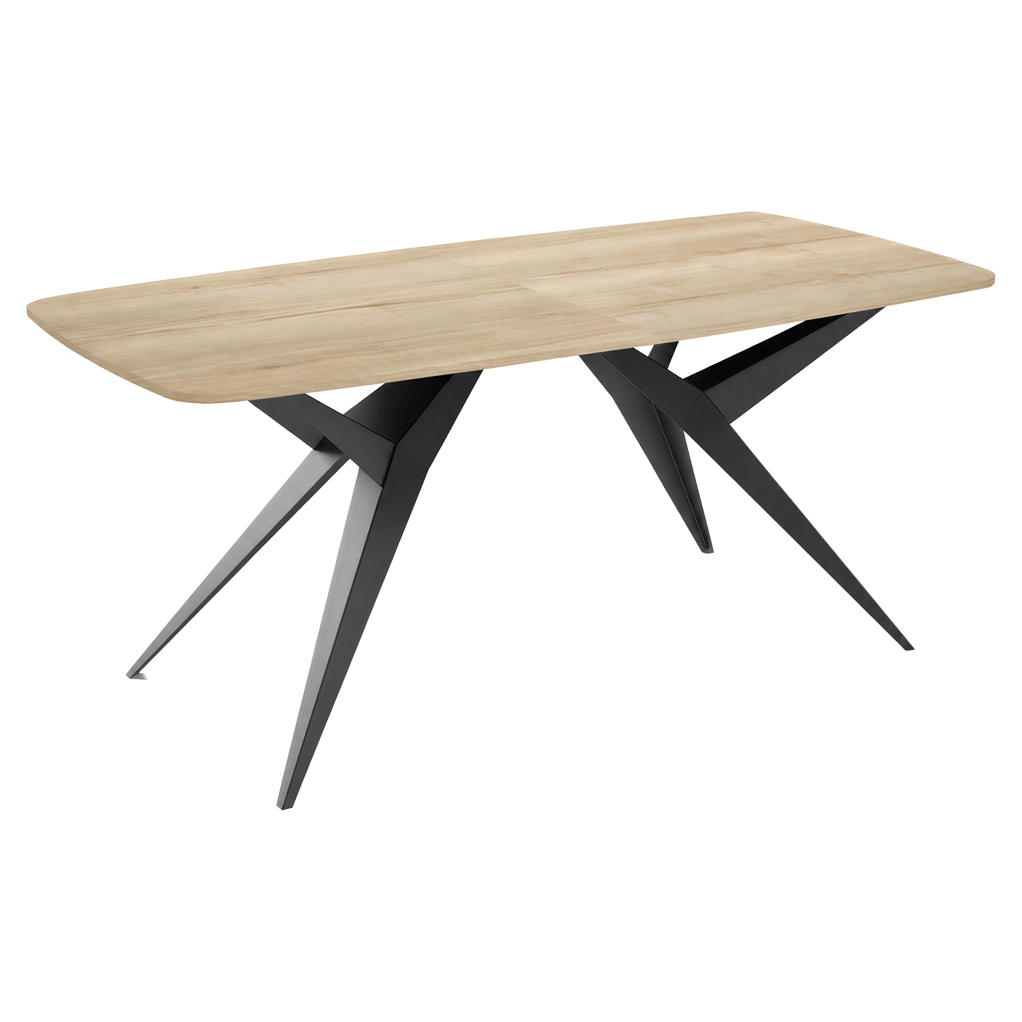 Spisebord Udtrækkeligt Hollow Naturlig Halifax-Eg 160/236 cm