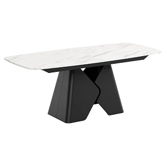 Spisebord Udtrækkeligt <strong>Roven</strong>  Bianco Marmor 200/290 cm