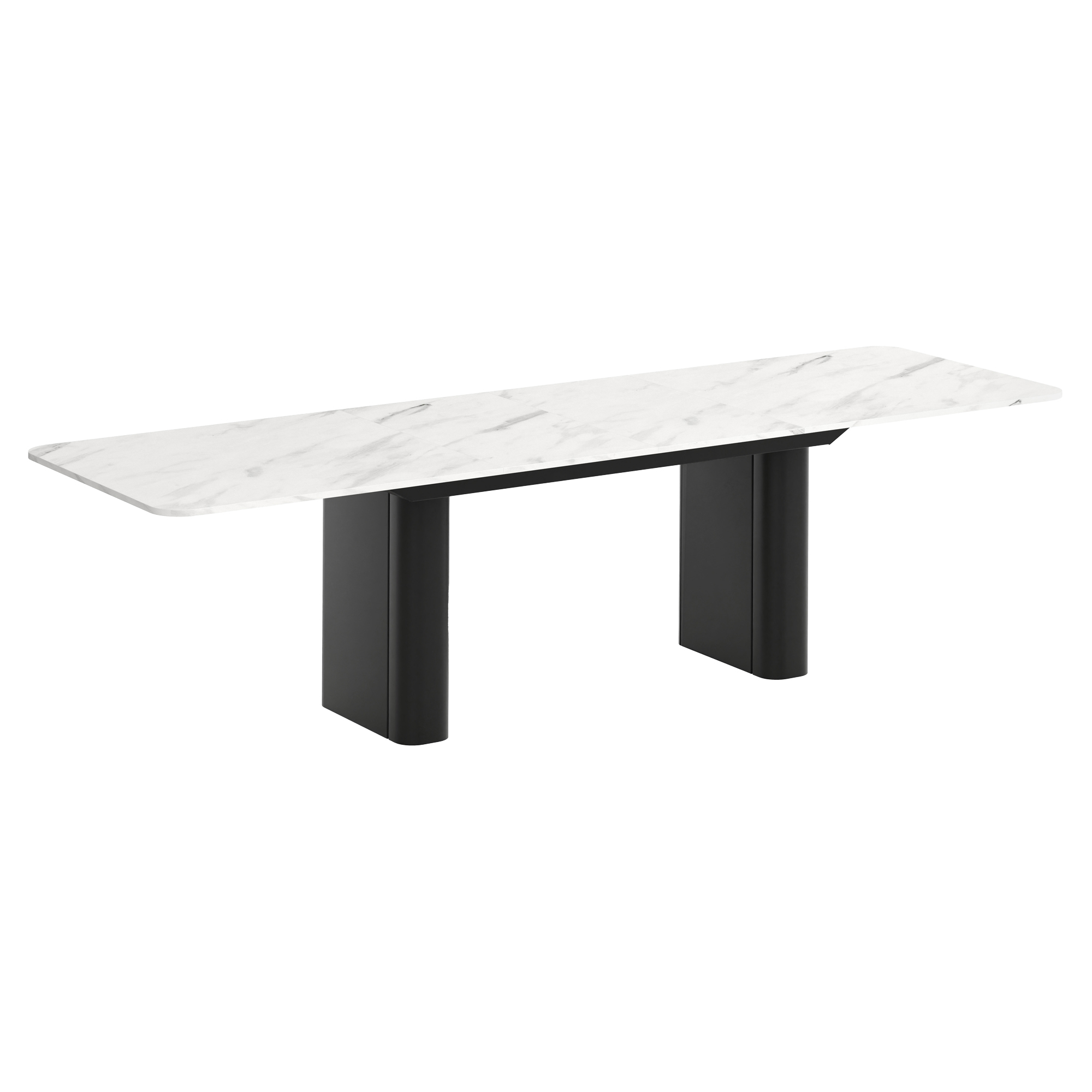 Spisebord Udtrækkeligt Valen Bianco Marmor 200/296 cm