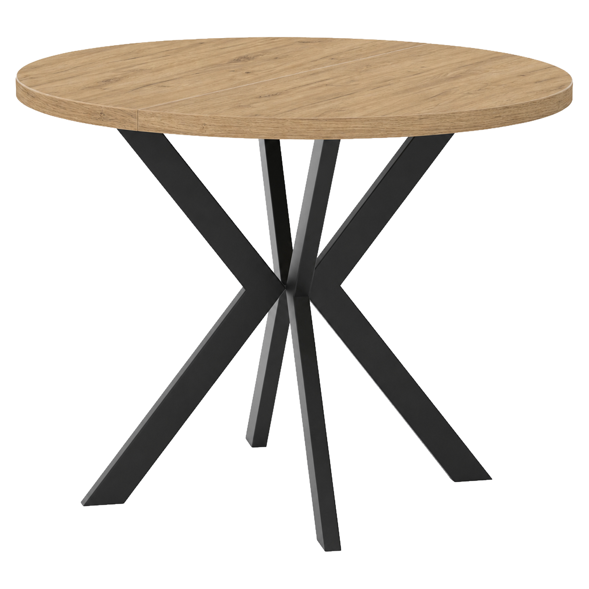 Spisebord Udtrækkeligt Skadi Gylden Craft-Eg Ø100/176 cm