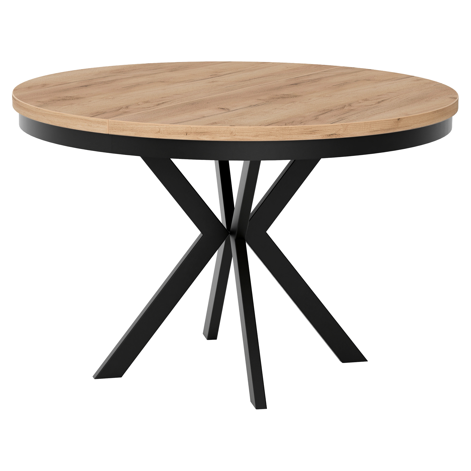 Spisebord med Kant Udtrækkeligt Skadi Gylden Craft-Eg Ø120/196 cm