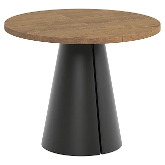 Spisebord Udtrækkeligt <strong>Acrux</strong>  Mørk Lefkas-Eg Ø100/176 cm