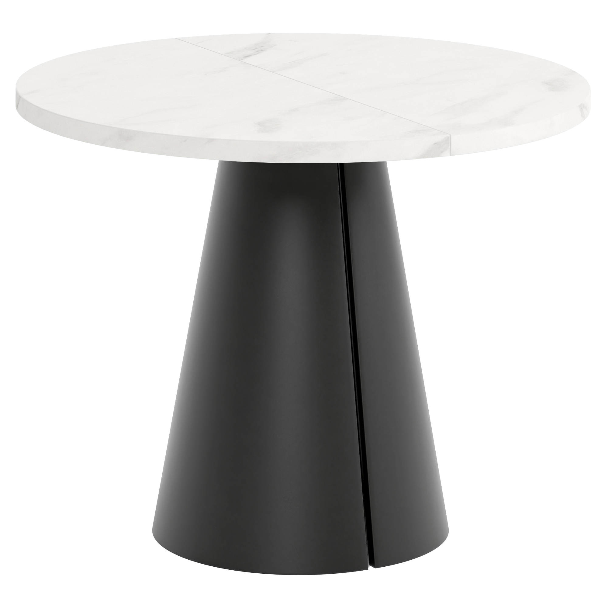 Spisebord Udtrækkeligt Acrux Bianco Marmor Ø100/176 cm