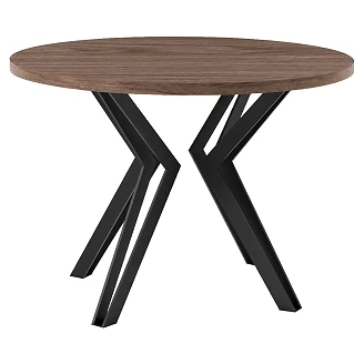 Spisebord Udtrækkeligt <strong>Bellun</strong>  Italiensk Valnød Ø100/176 cm