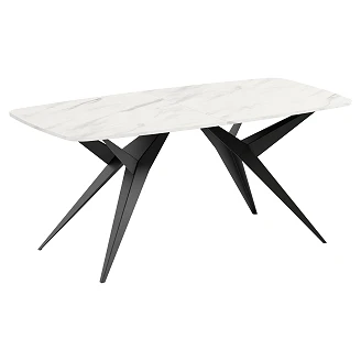 Spisebord Udtrækkeligt <strong>Hollow</strong>  Bianco Marmor 200/276 cm