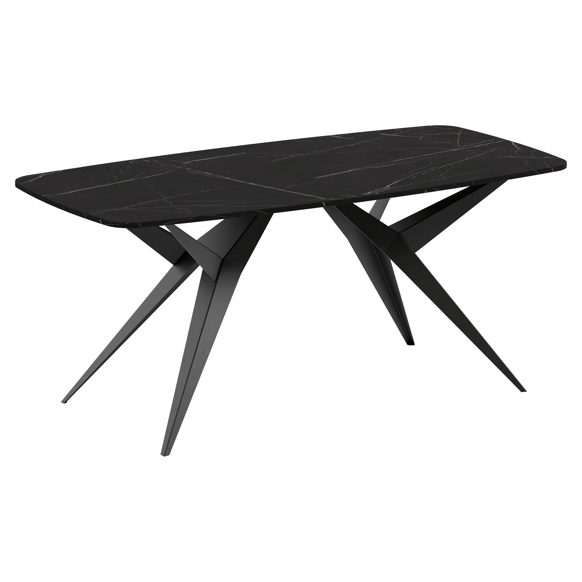Spisebord Udtrækkeligt Hollow Sort Grigia Pietra 200/276 cm