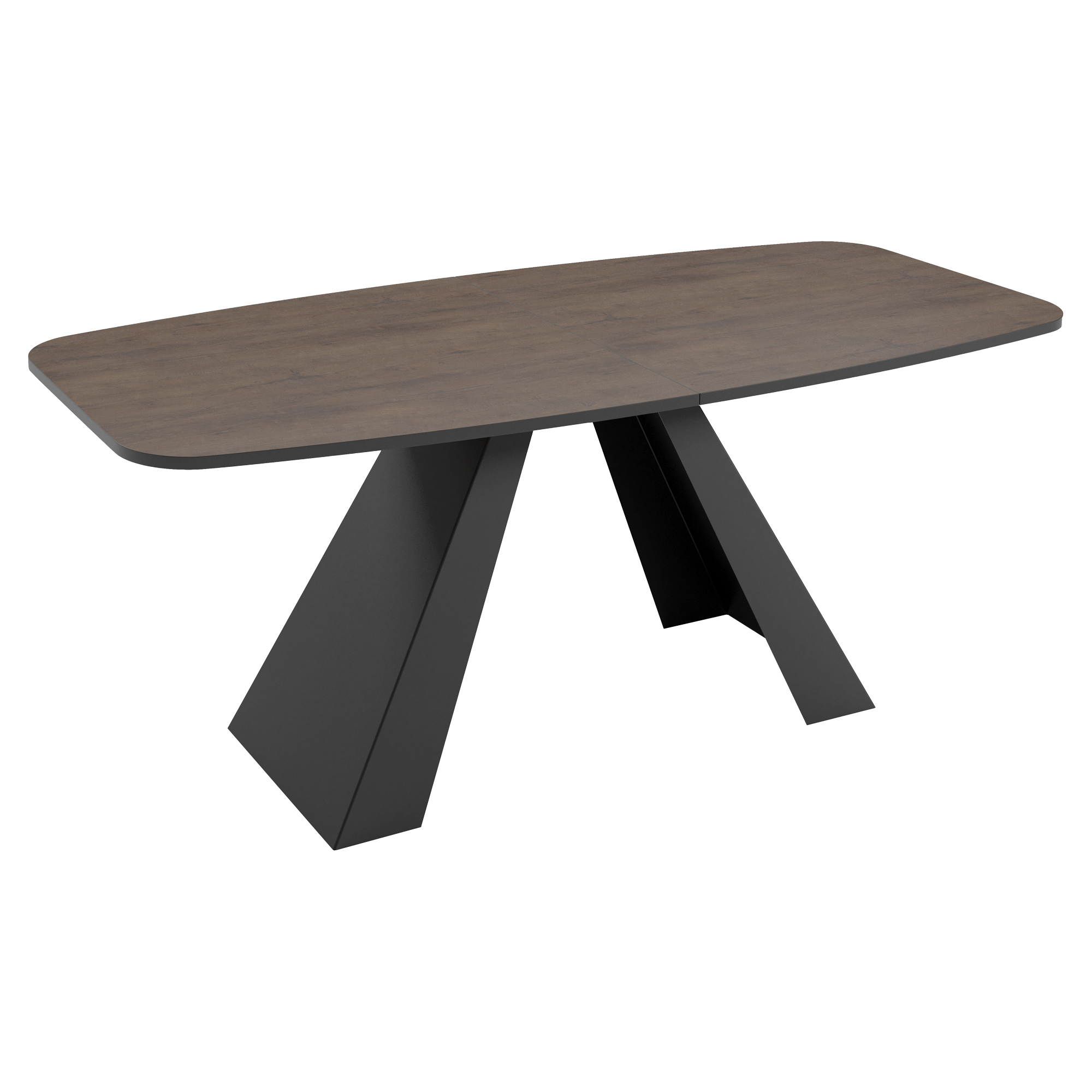 Spisebord Udtrækkeligt Ligna Mørk Lefkas-Eg 160/198 cm