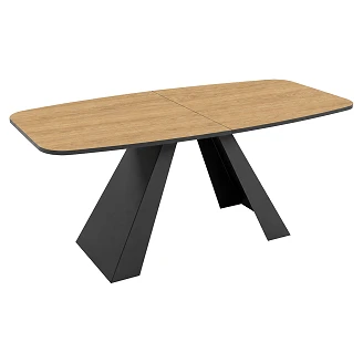 Spisebord Udtrækkeligt <strong>Ligna</strong>  Naturlig Hikora-Eg 160/198 cm